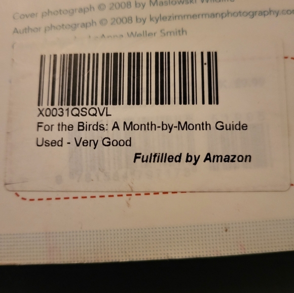For The Birds: A Month by Month Guide to Attracting Birds to Your Backyard. Used - Picture 9 of 10